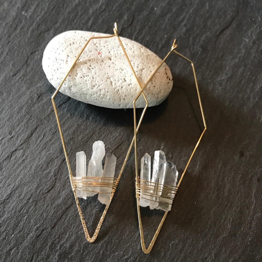 Beautiful lightweight crystal earrings - Picture 6 of 7
